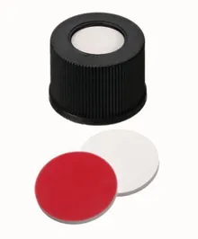 Capace cu filet cu orificiu, PP, ND10, Sept Silicon/PTFE UltraCl., 1,3 mm 45°