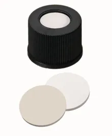 Capace cu filet cu orificiu, PP, ND10, Sept Silicon/PTFE, 1,5 mm 45°, 100 buc.