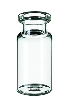 Rotilabo® flacoane cu margine rulată, gât lung, ND20, fund plat, 10 ml, Ø 22.5xH 46mm