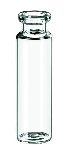 Rotilabo® flacoane cu margine rulată, gât lung, ND20, fund plat, 20ml, Ø 22.5xH75.5mm