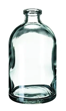 Rotilabo® flacoane cu margine rulată ND20, fund plat, 100ml, Ø 51.6 x H 94.5 mm