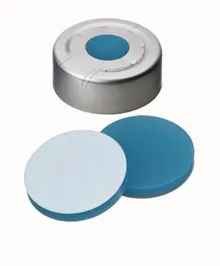 Capace Headspace cu orificiu, Al, ND20, Septum Silic./PTFE UltraCl., 3,0 mm