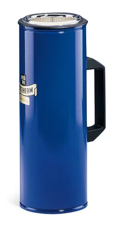 Recipient izolator Dewar, 2.5 l, cilindric, cu inserție de sticlă, mâner lateral