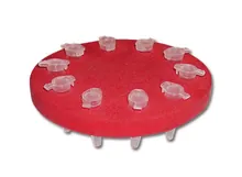Suporturi flotante crio, PE, rotunde, tuburi individuale, 10 orificii, -80 până la +80°C