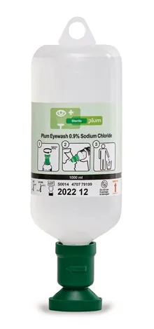 Flacon de unică folosință pentru spălarea ochilor, 1000 ml, pentru un ochi, 1 bucată