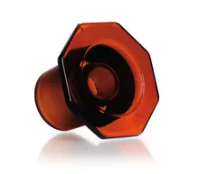 Dop din sticlă brună, DURAN®, semigăurit, 45/40, DIN 12252, octogonal, 1 bucată