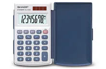 Calculator solar standard Sharp EL-243S, 11x104x64mm, 51 g, afișaj LCD 8 digiți