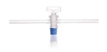 Robinet cu o singură cale, robinet din sticlă SBW, șlif DURAN®, 14.5, Ø tub 9mm
