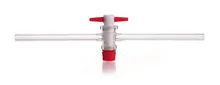 Robineți cu o cale, robinet PTFE DURAN®,, pentru șlif 12.5, Ø tub 8 mm