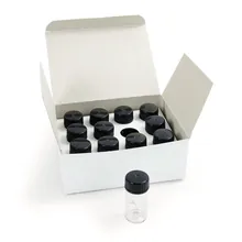 Set de cuvete de măsurare cu capac negru, H 55 mm, Ø 24 mm, pentru TB 211 IR