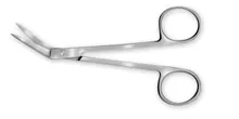 Foarfecă de disecție, unghiulară, oțel inoxidabil 18/8 rezistent la coroziune, L 115 mm, 1 bucată