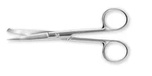 Foarfecă de disecție, vârf bulbos, oțel inoxidabil 18/8 rezistent la coroziune, L 145 mm
