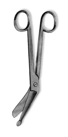 Foarfecă specială, LISTER, unghiulară, oțel inoxidabil, lungime 110 mm, 1 bucată