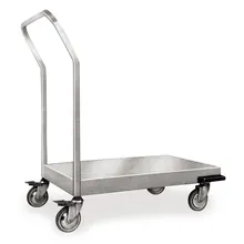 Cărucior Rotilabo®-flat-bed, oțel inoxidabil, dimensiune platformă 820x545mm, 1 buc.