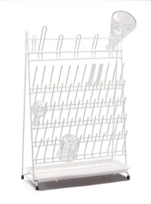 Suport Rotilabo®-drying, PE, 60 tije / 5 tije arcuite, H 610 mm, 1 buc.