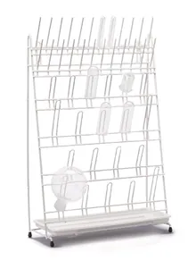 Suport Rotilabo®-drying, PE, 24 tije / 20 tije arcuite, H 610 mm, 1 buc.