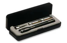Lanternă, Micro-Mag și Mini-Mag, neagră, lungime 145 mm, 1 bucată