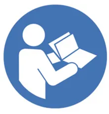 Simboluri de siguranță conform ISO 7010, Urmați instrucțiunile Ø 100 mm, 1 bucată