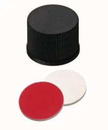 Capac cu filet, închis, PP, ND13, Septa Silicon/PTFE, 1.5 mm 55°, 100 buc.