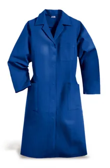 Halat de lucru damă, albastru "conflower", măr. 44, 100 % bumbac, mâneci lungi, 1 bucată