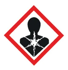 Pictograme de pericol GHS combinabile, GHS08, folie PE, pericol pentru sănătate, 22x22mm, rolă