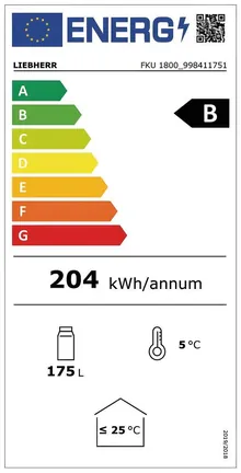 Frigider, FKU 1800, capacitate 160 l, 100W, L60 x A60 x H85cm, 1 bucată