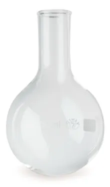 Balon Rotilabo®-round cu fund plat, gât îngust, 100ml, sticlă borosilicată