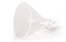 Pâlnii pentru pulberi, sticlă borosilicată 3.3, Ø exterior margine 200 mm, L tulpină 38 mm