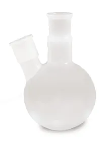 Baloane cu două gâturi, PFA, 500 ml, NS 29/32, gât lateral NS 29/32, 1 bucată
