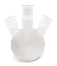 Baloane cu trei gâturi, PFA, 100 ml, NS 29/32, gât lateral NS 14/23, 1 bucată