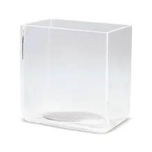 Cutie de sticlă, L 100 x l 100 x H 100 mm, sticlă sodocalcică, 1 bucată