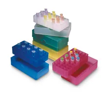Cutie de depozitare Rotilabo®-cryo, PP, albastru, 50 orificii (5 x 10), 1 buc.