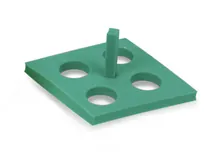 Suporturi Rotilabo®-floating, 4 orificii, verde, pentru tuburi de 50 ml, HDPE, 5 buc.