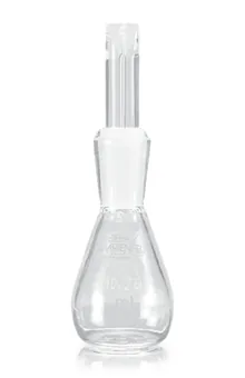 Picnometre Gay-Lussac, sticlă borosilicată 3.3, în formă de pară, 25 ml, 1 buc.