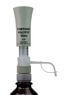 Dozator FORTUNA® POLYFIX®, 10-50 ml, cilindru de dozare calibrat din sticlă