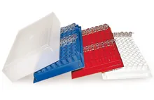Rotilabo®-PCR-stands, PS, albastru, cu 96 de orificii, aranjament 8 x 12 pt. 0.2 ml