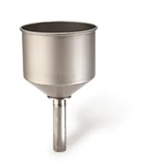 Pâlnie, oțel inoxidabil, dreaptă, Ø 140 mm, tub de inserție 22 mm, 1 buc.