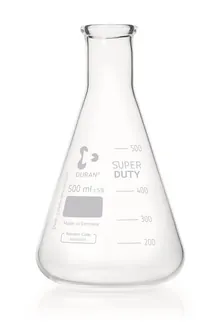 Balon Erlenmeyer DURAN®-Super cu gât îngust, 500 ml, Ø exterior balon 105 mm, H 180 mm