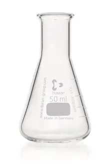 Balon Erlenmeyer DURAN®-Super cu gât îngust, 1000 ml, Ø exterior balon 131 mm