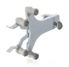 Cleme pentru biurete pentru 1 biuretă, aluminiu turnat, cu suport cu rolă, 1 bucată