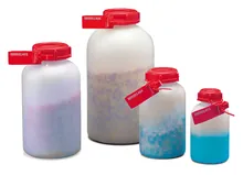 Flacoane cu gură largă sigilabile, HDPE, 250 ml, 25 bucăți