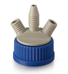 Capac cu filet GL 45 de rezervă, 2 porturi, PP, 1 bucată