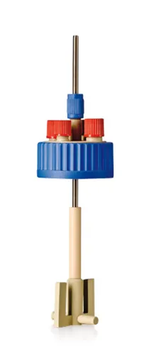 Capac reactor cu agitator GLS 80 cu 4 porturi, PP, albastru/gri, 1 bucată