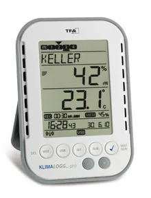 Higrometru termic KlimaLogg Pro, cu înregistrator de date și senzor wireless