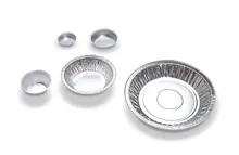 Tăvițe de aluminiu Rotilabo®-all-purpose, 75 ml, Ø 62 mm, 100 bucăți