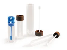 Tuburi pentru scaun cu dop, 16 ml, cu linguriță de probă, nesterile