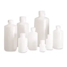 Flacoane cu gât îngust, HDPE, etanșe, 1000 ml, 6 bucăți