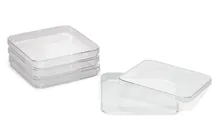 Cutii Petri pătrate, PS, sterile, L 120 x W 120 x H 17 mm, 240 bucăți