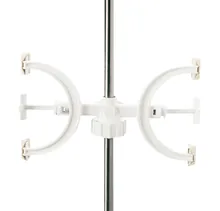 Suport biuretă, pentru 2 biurete, PP, pentru tije Ø 8-14 mm, 1 buc.