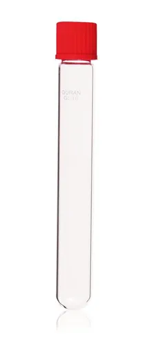 Tub de cultură cu capac cu filet, DURAN®, filet GL 18, Ø 20 x L 150 mm, 50 buc.